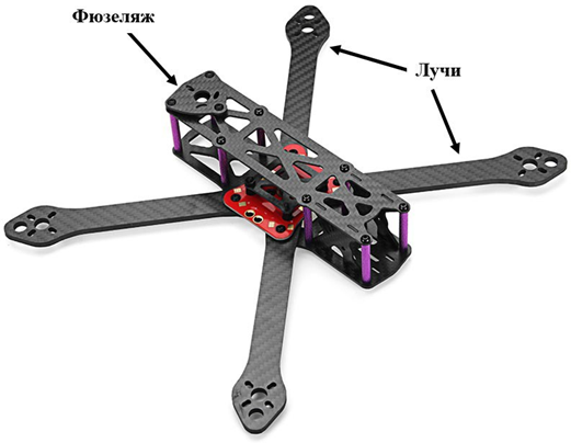 Рисунок 1 - Пример рамы квадрокоптера